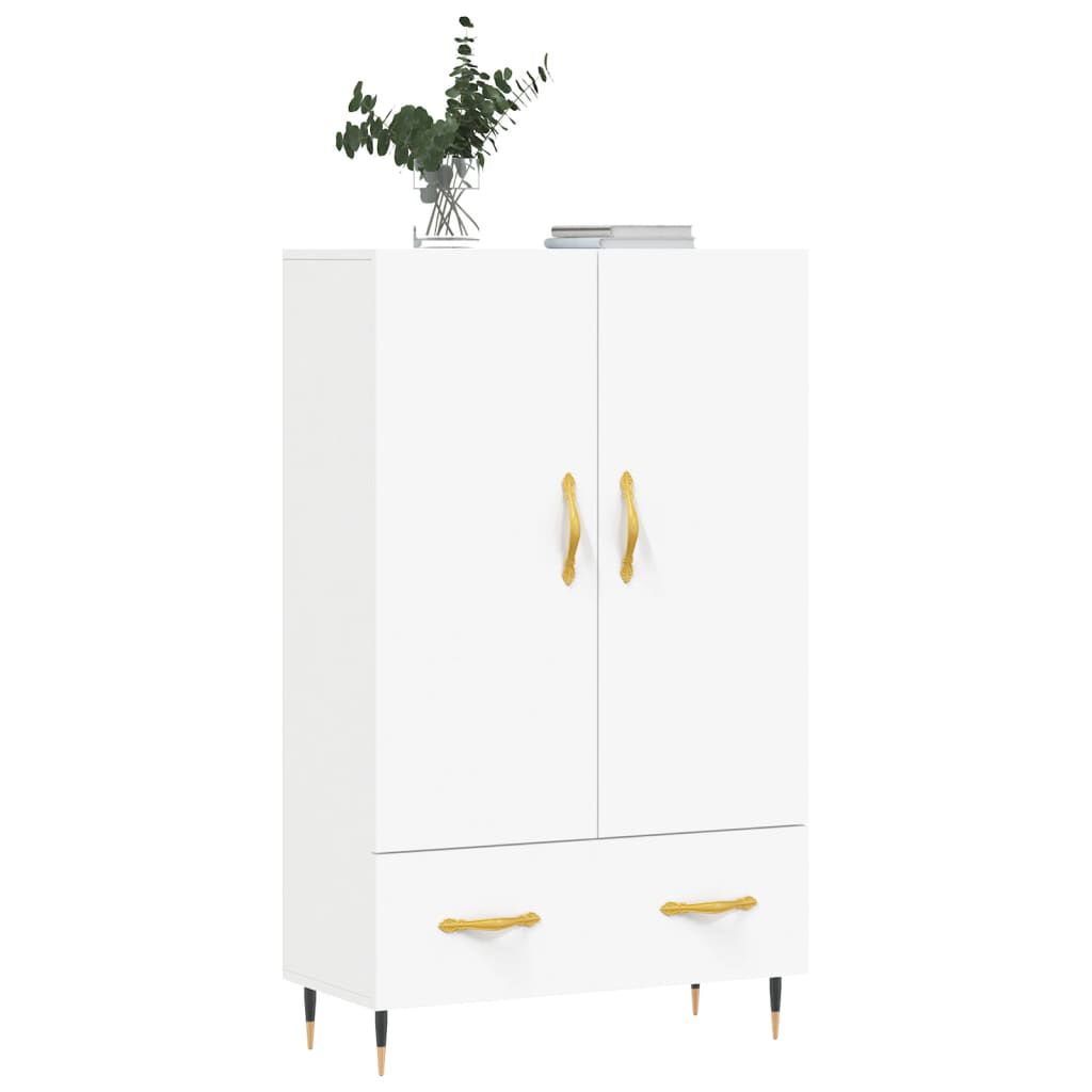 vidaXL Ντουλάπα Λευκή 69,5 x 31 x 115 εκ. από Επεξεργασμένο Ξύλο