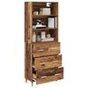 vidaXL Highboard &Pi;&alpha;&lambda;&iota;ό &Xi;ύ&lambda;&omicron; 69,5 x 32,5 x 180 &epsilon;&kappa; &Epsilon;&pi;&epsilon;&xi;&epsilon;&rho;&gamma;&alpha;&sigma;&mu;έ&nu;&omicron; &xi;ύ&lambda;&omicron;