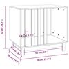 vidaXL Σπιτάκι Σκύλου 70 x 50 x 62 εκ. από Μασίφ Ξύλο Πεύκου