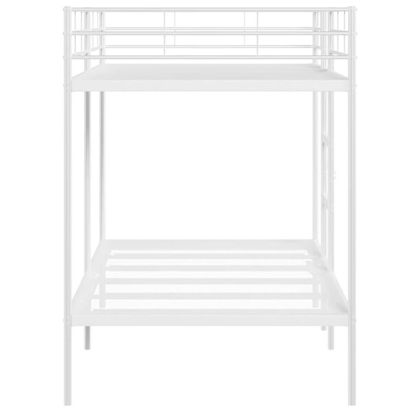 vidaXL Κουκέτα χωρίς στρώμα Λευκό 107x203 cm Ατσάλι