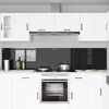 vidaXL Πίσω Πάνελ Κουζίνας 2 pcs Μαύρο 120 x 50 cm σκληρυμένο γυαλί