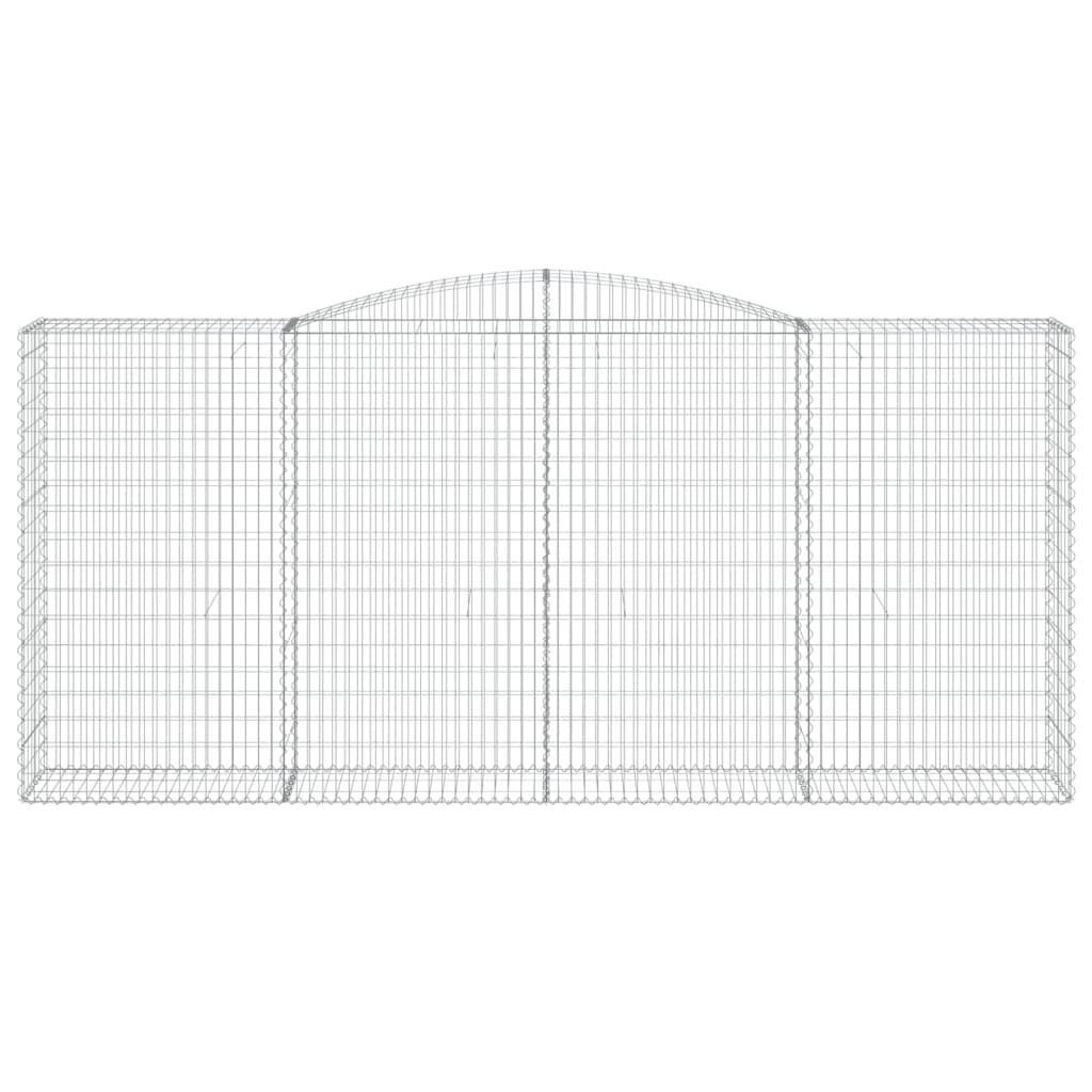 vidaXL Συρματοκιβώτια Τοξωτά 15 τεμ. 400x50x180/200 εκ. Γαλβαν. Σίδερο