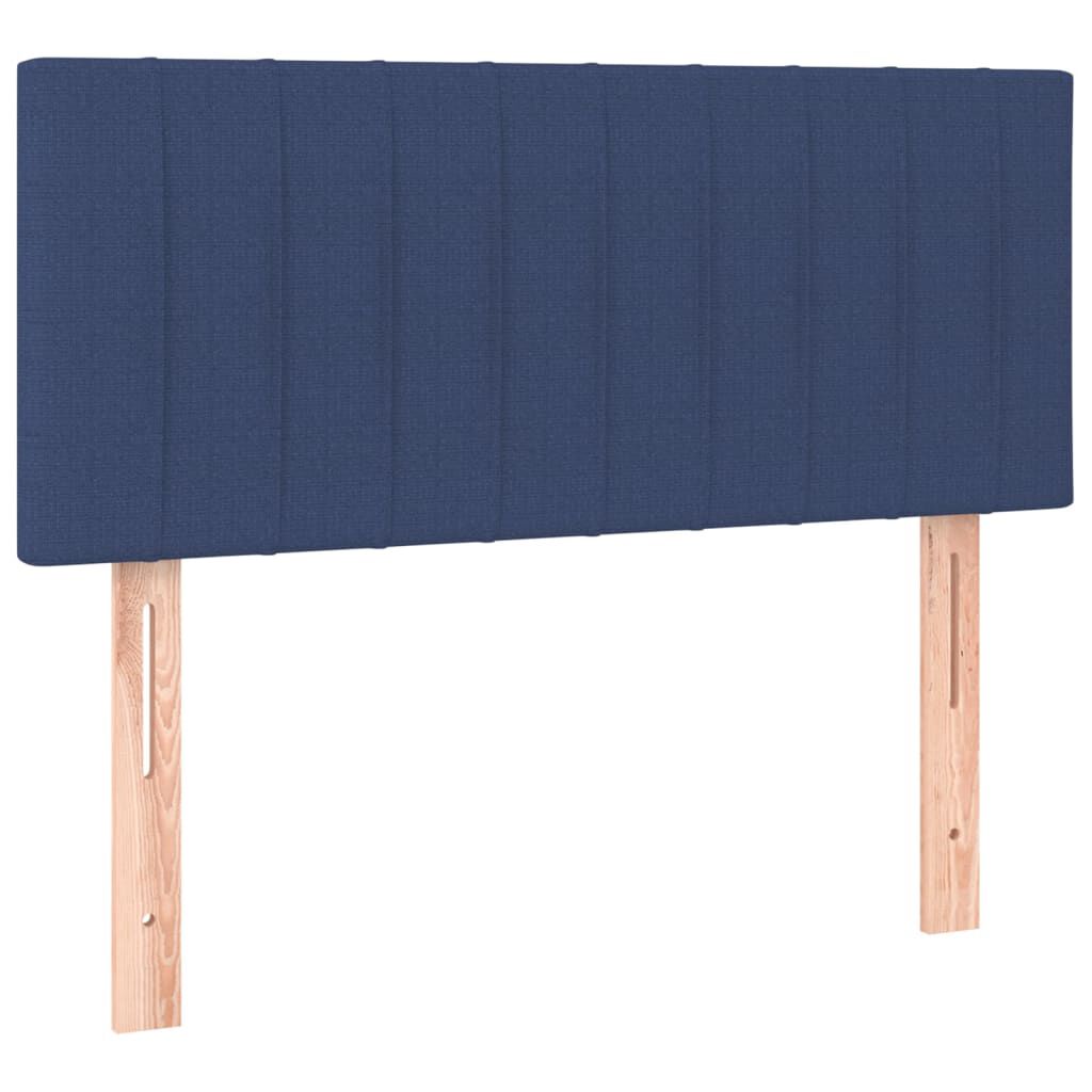 vidaXL Κεφαλάρι Κρεβατιού Μπλε 100x5x78/88 εκ. Υφασμάτινο