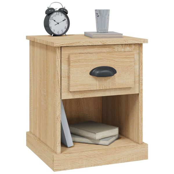 vidaXL Κομοδίνο Sonoma Δρυς 39x39x47,5 εκ. από Επεξεργασμένο Ξύλο