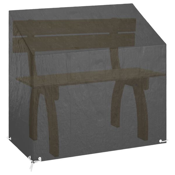 vidaXL Καλύμματα Πάγκου με 8 Κρίκους 2 τεμ. 130x70x70/88 εκ. Πολυαιθ.