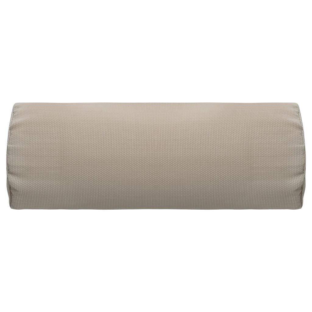 vidaXL Προσκέφαλο Σεζλόνγκ Taupe 40 x 7,5 x 15 εκ. από Textilene