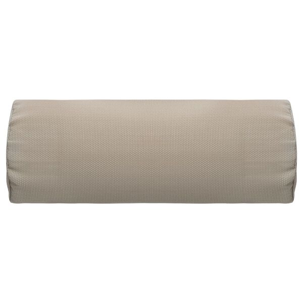 vidaXL Προσκέφαλο Σεζλόνγκ Taupe 40 x 7,5 x 15 εκ. από Textilene