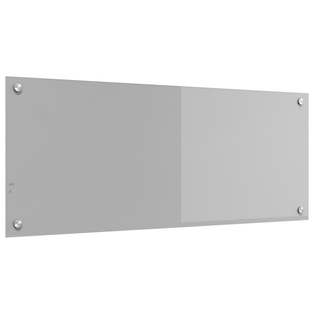 vidaXL Πλακάκι Κουζίνας Ανοιχτό Γκρι 100x40x0,6 εκ. Σκληρυμένο Γυαλί