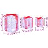 vidaXL Διακόσμηση Κουτιού Δώρου 3 pcs Ψυχρό λευκό 20 x 20 x 21 εκ