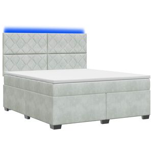 vidaXL &Kappa;&rho;&epsilon;&beta;ά&tau;&iota; box spring &mu;&epsilon; &sigma;&tau;&rho;ώ&mu;&alpha; &Alpha;&nu;&omicron;&iota;&chi;&tau;ό &gamma;&kappa;&rho;&iota; 140 x 190 cm &Beta;&epsilon;&lambda;&omicron;ύ&delta;&omicron;