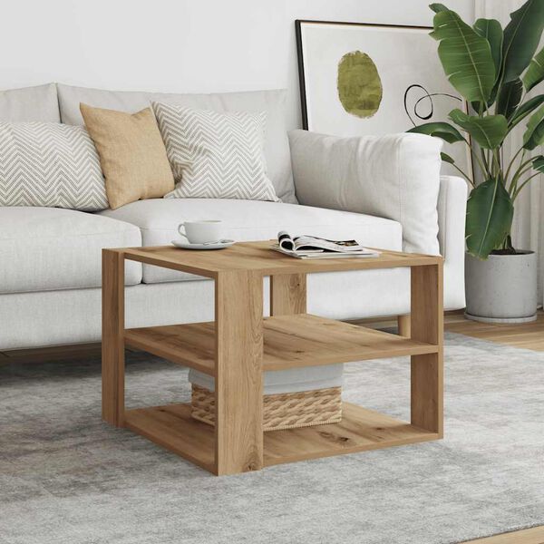 vidaXL Τραπεζάκι σαλονιού Artisan Oak 58x58x40 cm Κατασκευασμένο ξύλο