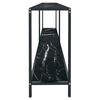 vidaXL Τραπέζι Κονσόλα Μαύρο 180 x 35 x 75,5 εκ. από Ψημένο Γυαλί