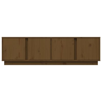 vidaXL Έπιπλο Τηλεόρασης Καφέ Μελί 140x40x40 εκ. από Μασίφ Ξύλο Πεύκου