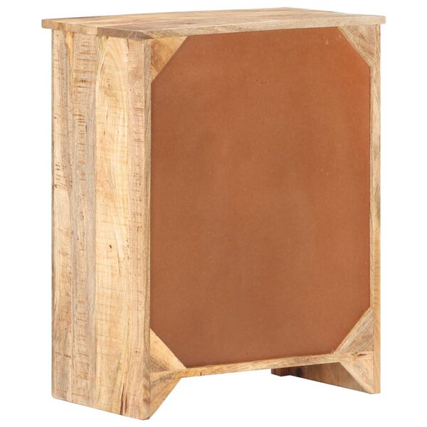 vidaXL Ντουλάπι με Συρτάρια 59x35x75 εκ. από Ακατέργαστο Ξύλο Μάνγκο