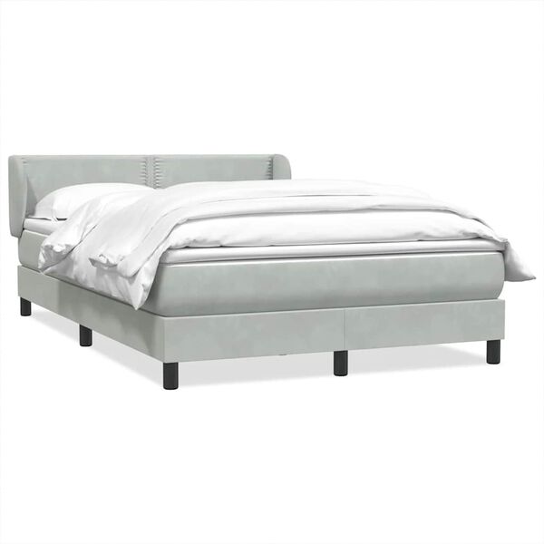 vidaXL &Kappa;&rho;&epsilon;&beta;ά&tau;&iota; Boxspring &mu;&epsilon; &Sigma;&tau;&rho;ώ&mu;&alpha; &Alpha;&nu;&omicron;&iota;&chi;&tau;ό &Gamma;&kappa;&rho;&iota; 140x210 &epsilon;&kappa;. &Beta;&epsilon;&lambda;&omicron;ύ&delta;&iota;&nu;&omicron;