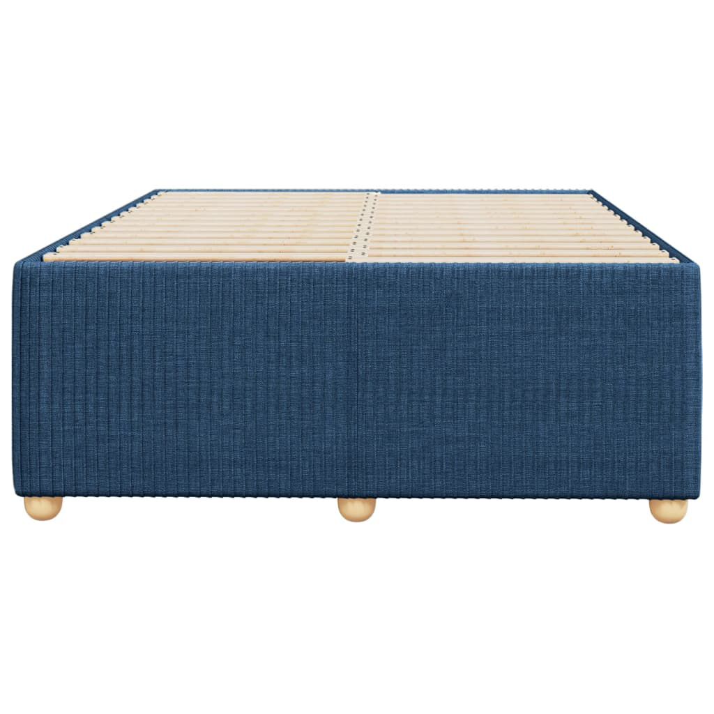 vidaXL Πλαίσιο κρεβατιού χωρίς στρώμα μπλε 120x200cm ύφασμα