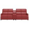 vidaXL Πολυθρόνα Μασάζ Ανακλινόμενη 4 Θέσεων Μπορντό Συνθετικό Δέρμα
