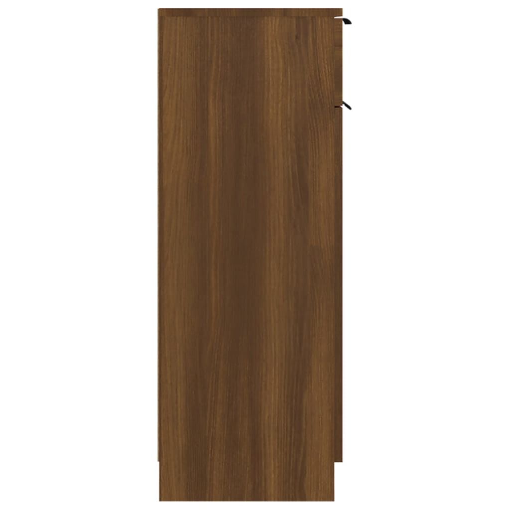 vidaXL Ντουλάπι Μπάνιου Καφέ Δρυς 32x34x90 εκ. Επεξεργασμένο Ξύλο