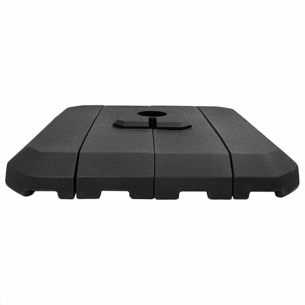 vidaXL Σετ Βάσης Ανεμογεννήτριας 4 pcs Μαύρο 98 x 98 x 13 εκ. Πλαστικό
