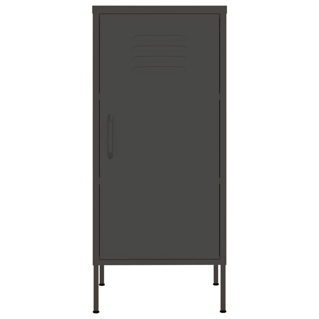 vidaXL Ντουλάπι Αποθήκευσης Ανθρακί 42,5x35x101,5 εκ. από Ατσάλι
