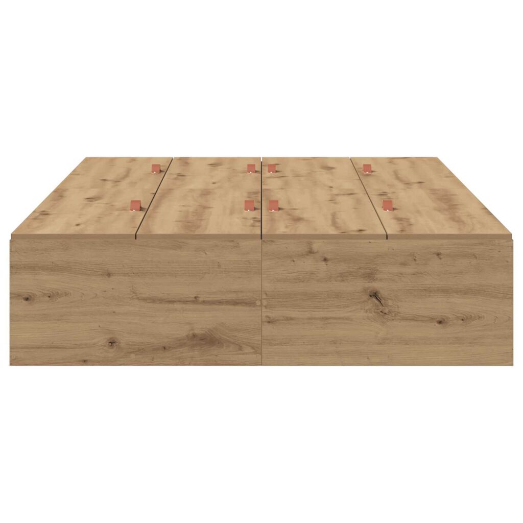 μονάδα αποθήκευσης κρεβάτι vidaXL Artisan Oak 120x190 εκ.