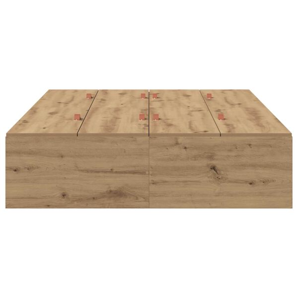 μονάδα αποθήκευσης κρεβάτι vidaXL Artisan Oak 120x190 εκ.