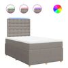 vidaXL &Kappa;&rho;&epsilon;&beta;ά&tau;&iota; Boxspring &mu;&epsilon; &Sigma;&tau;&rho;ώ&mu;&alpha; Taupe 120x190 &epsilon;&kappa;. &Upsilon;&phi;&alpha;&sigma;&mu;ά&tau;&iota;&nu;&omicron;