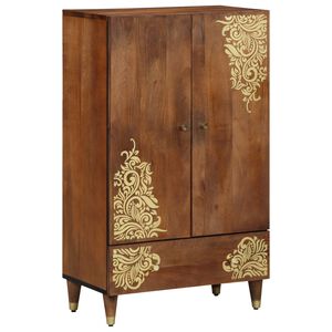 vidaXL Highboard &Kappa;&alpha;&phi;έ 60 x 33 x 100 &epsilon;&kappa;. &Sigma;&tau;&epsilon;&rho;&epsilon;ό &xi;ύ&lambda;&omicron; &mu;ά&nu;&gamma;&kappa;&omicron;