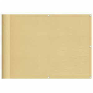 vidaXL Διαχωριστικό Βεράντας Άμμου 75x300εκ 100% Πολ. Ύφασμα Oxford