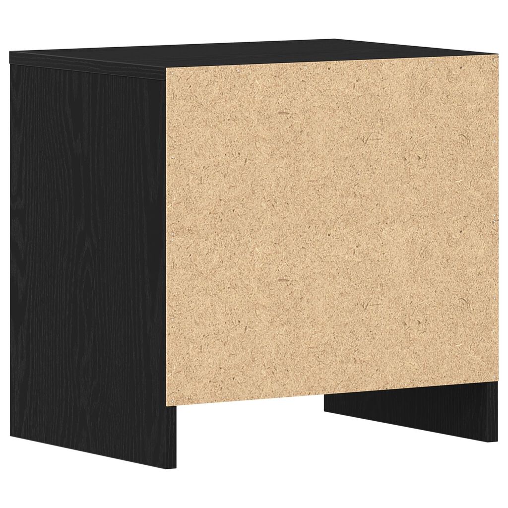 vidaXL Κομοδίνο Μαύρη Δρυς 45x34x44,5 εκ. Κατασκευασμένο Ξύλο