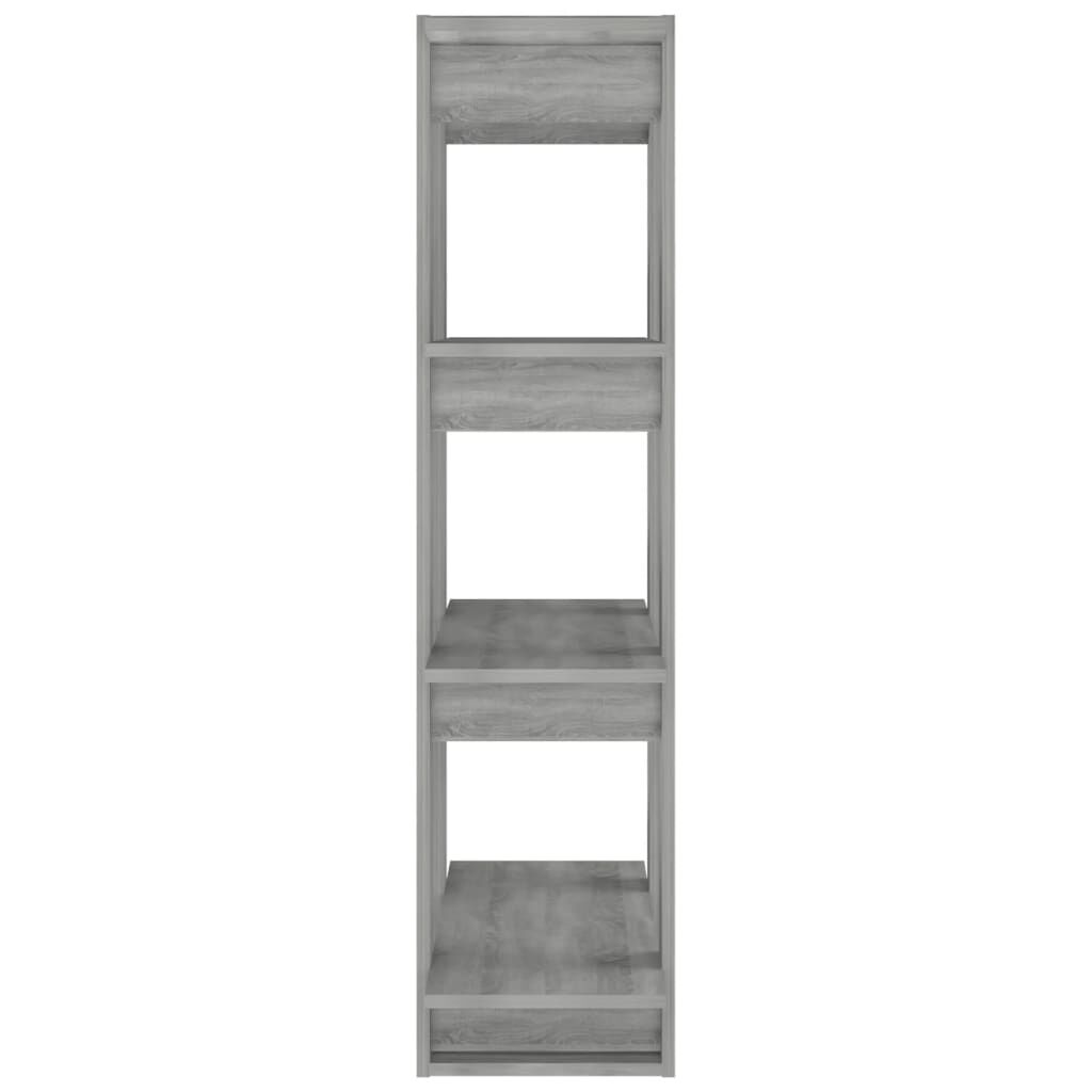 vidaXL Βιβλιοθήκη/Διαχωριστικό Χώρου Γκρι Sonoma 80 x 30 x 123,5 εκ.