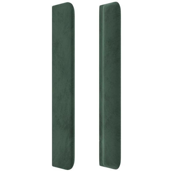 vidaXL Κεφαλάρι με Πτερύγια Πράσινο 163x16x118/128 εκ. Βελούδινο