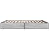vidaXL Πλαίσιο Κρεβατιού Γκρι Sonoma 200x200 εκ. Επεξ. Ξύλο & Μέταλλο