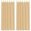 vidaXL &Kappa;&omicron;&upsilon;&rho;&tau;ί&nu;&epsilon;&sigmaf; Voile &mu;&epsilon; &beta;&rho;ό&chi;&omicron;&upsilon;&sigmaf; 2 &tau;&epsilon;&mu;ά&chi;&iota;&alpha; Ά&mu;&mu;&omicron;&sigmaf; 140x245 cm