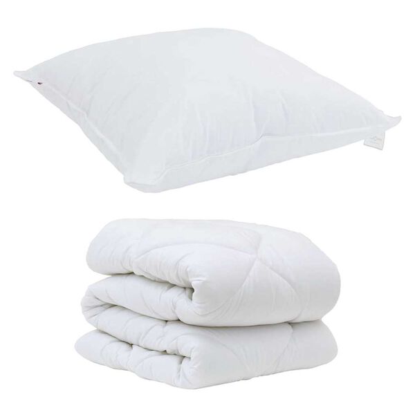 Set Παπλώματος Χειμώνα 2 pcs Λευκό 135 x 220 εκ. Μικροΐνες