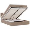 vidaXL &Kappa;&rho;&epsilon;&beta;ά&tau;&iota;-&Mu;&omicron;&nu;ό &kappa;&rho;&epsilon;&beta;ά&tau;&iota; &mu;&epsilon; &sigma;&tau;&rho;ώ&mu;&alpha;&tau;&alpha; &kappa;&alpha;&iota; LED Cappuccino 140x190 &epsilon;&kappa;. &alpha;&pi;ό &tau;&epsilon;&chi;&nu;&eta;&tau;ό &delta;έ&rho;&mu;&alpha;