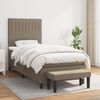 vidaXL &Kappa;&rho;&epsilon;&beta;ά&tau;&iota; Boxspring &mu;&epsilon; &Sigma;&tau;&rho;ώ&mu;&alpha; Taupe 100 x 200 &epsilon;&kappa;. &Upsilon;&phi;&alpha;&sigma;&mu;ά&tau;&iota;&nu;&omicron;