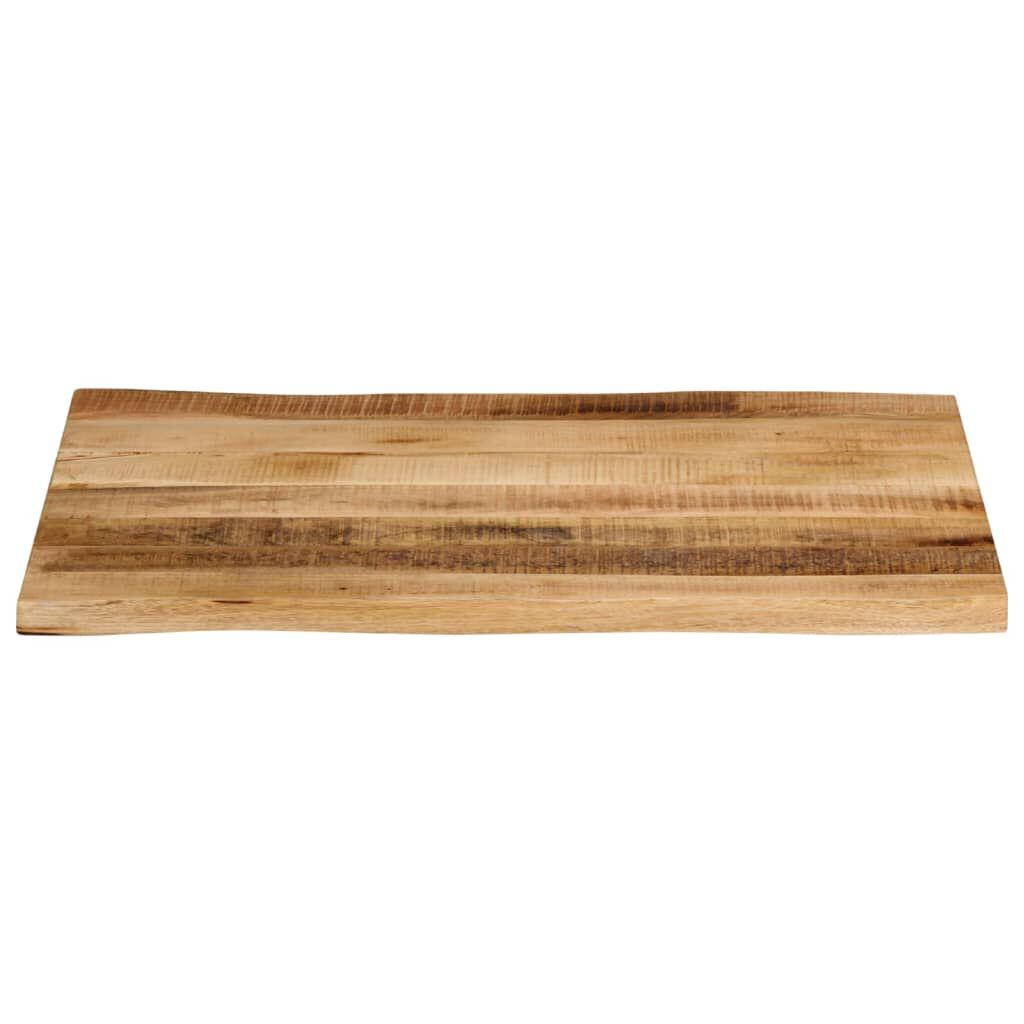 vidaXL Επιφάνεια Τραπεζιού 80x60x3,8 εκ. Live Edge Μασίφ Ξύλο Μάνγκο