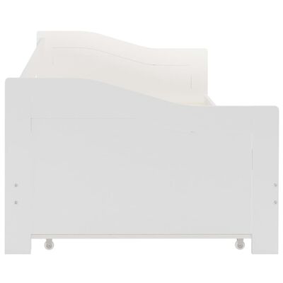 vidaXL Πλαίσιο για Καναπέ - Κρεβάτι Λευκό 90x200 εκ. από Ξύλο Πεύκου
