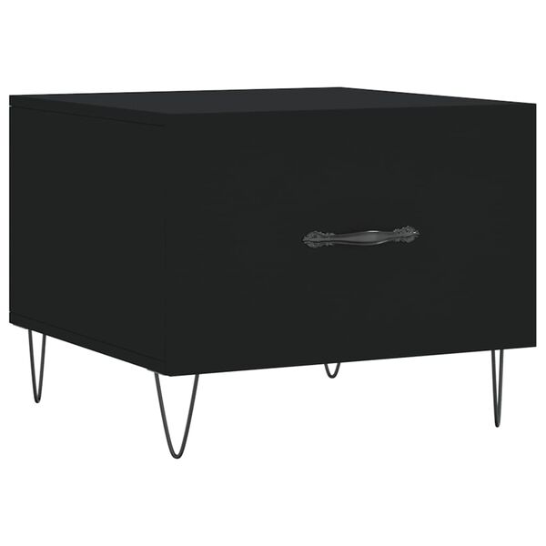 vidaXL Τραπεζάκι Σαλονιού Μαύρο 50x50x40 εκ. από Επεξεργασμένο Ξύλο