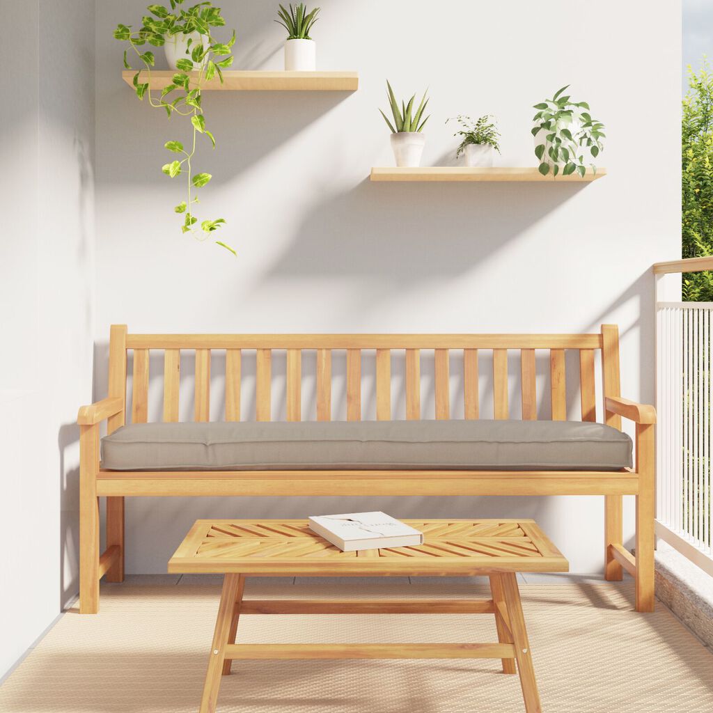 vidaXL Μαξιλάρι παλέτας για παγκάκι Ταπέ 200x40x8 εκ. από Oxford ύφασμα