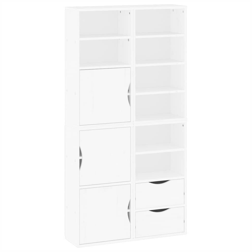 vidaXL Πλαϊνά ντουλάπια 4 τεμ. ODDA 40x24x79 εκ. από Μασίφ Ξύλο Πεύκου