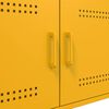 vidaXL Τραπέζι Κήπου Κίτρινο Μουσταρδί 68x50x50,5 εκ. Ατσάλινο