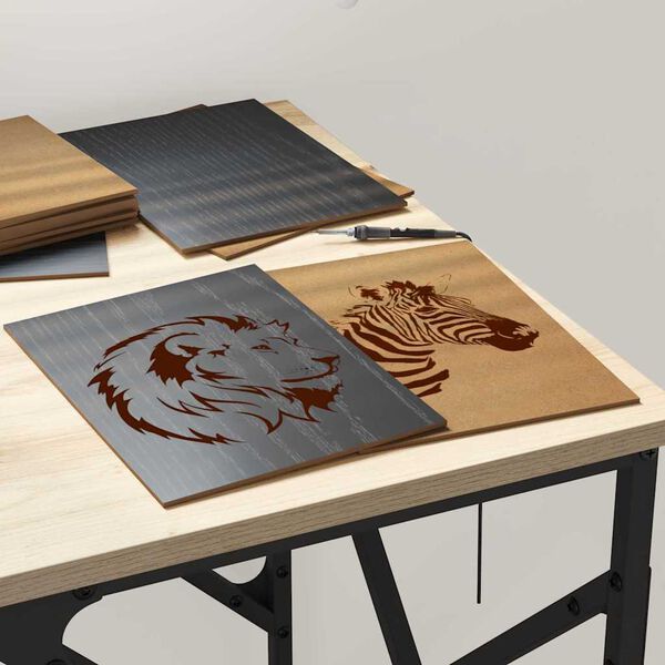 vidaXL &Delta;&iota;&alpha;&kappa;&omicron;&sigma;&mu;&eta;&tau;&iota;&kappa;ά &Pi;ά&nu;&epsilon;&lambda; 50 pcs &Mu;&alpha;ύ&rho;&eta; &Omicron;&xi;&upsilon;ά 15 x 21 x 0.27 &epsilon;&kappa;.