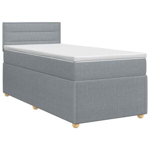 vidaXL &Kappa;&rho;&epsilon;&beta;ά&tau;&iota; box spring &mu;&epsilon; &sigma;&tau;&rho;ώ&mu;&alpha; &Alpha;&nu;&omicron;&iota;&chi;&tau;ό &gamma;&kappa;&rho;&iota; 90 x 190 cm Ύ&phi;&alpha;&sigma;&mu;&alpha;