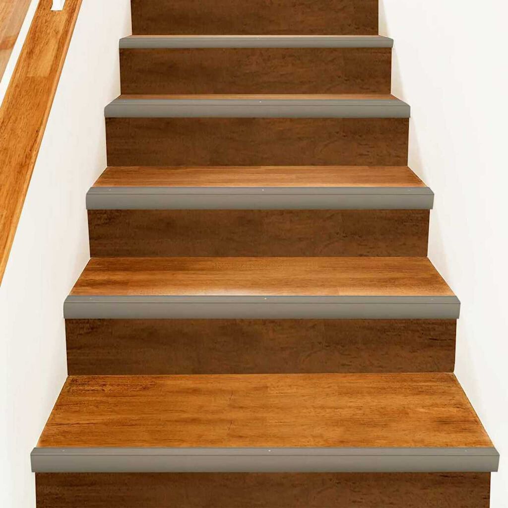 vidaXL Προστατευτικά ακμών σκάλας 10 pcs Μπρονζέ 67 cm Αλουμίνιο