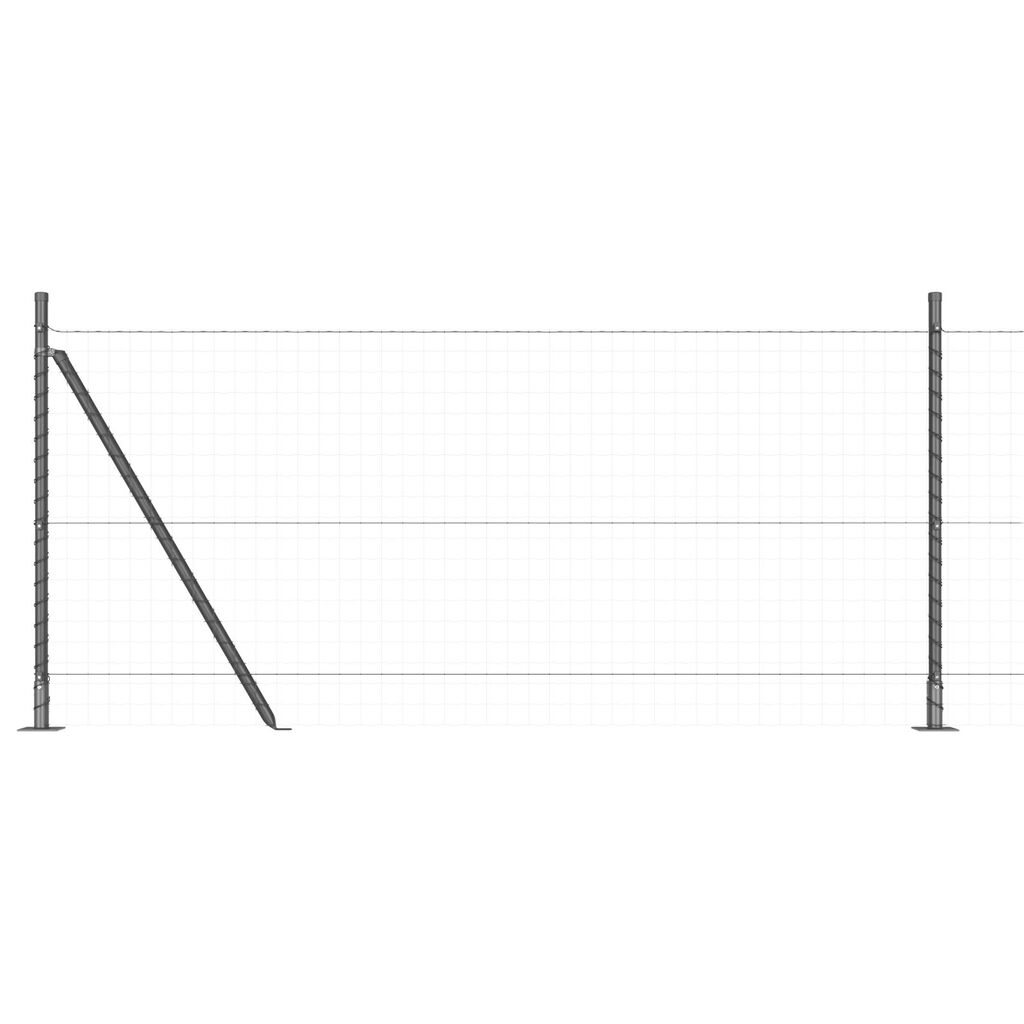 vidaXL Στηλοβαθμοί με Βάσεις 13 τεμ Ø32mm 90cm Γαλβανισμένο Ατσάλι