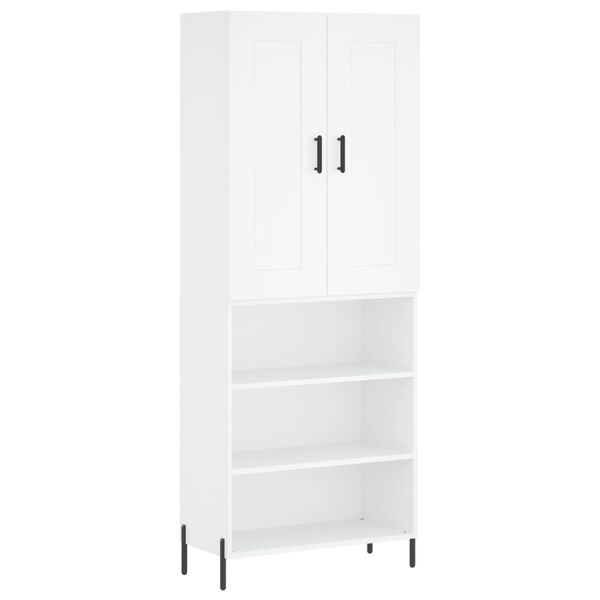 vidaXL Ντουλάπι Λευκό 69,5x34x180 εκ. από Επεξεργασμένο Ξύλο