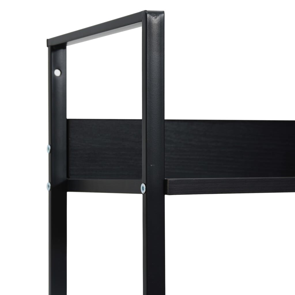 vidaXL Ραφιέρα 5 Επιπέδων Μαύρη 60x27,6x158,5 εκ. Επεξεργασμένο Ξύλο