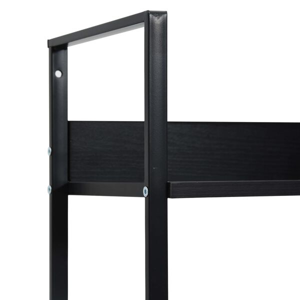 vidaXL Ραφιέρα 5 Επιπέδων Μαύρη 60x27,6x158,5 εκ. Επεξεργασμένο Ξύλο